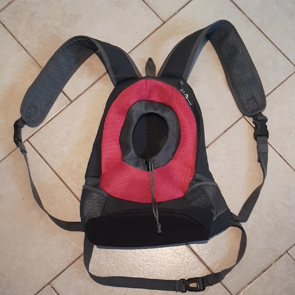 🐶DOG/CAT😻PINK and BLACK Pet Carrier Backpack SZ SMALL